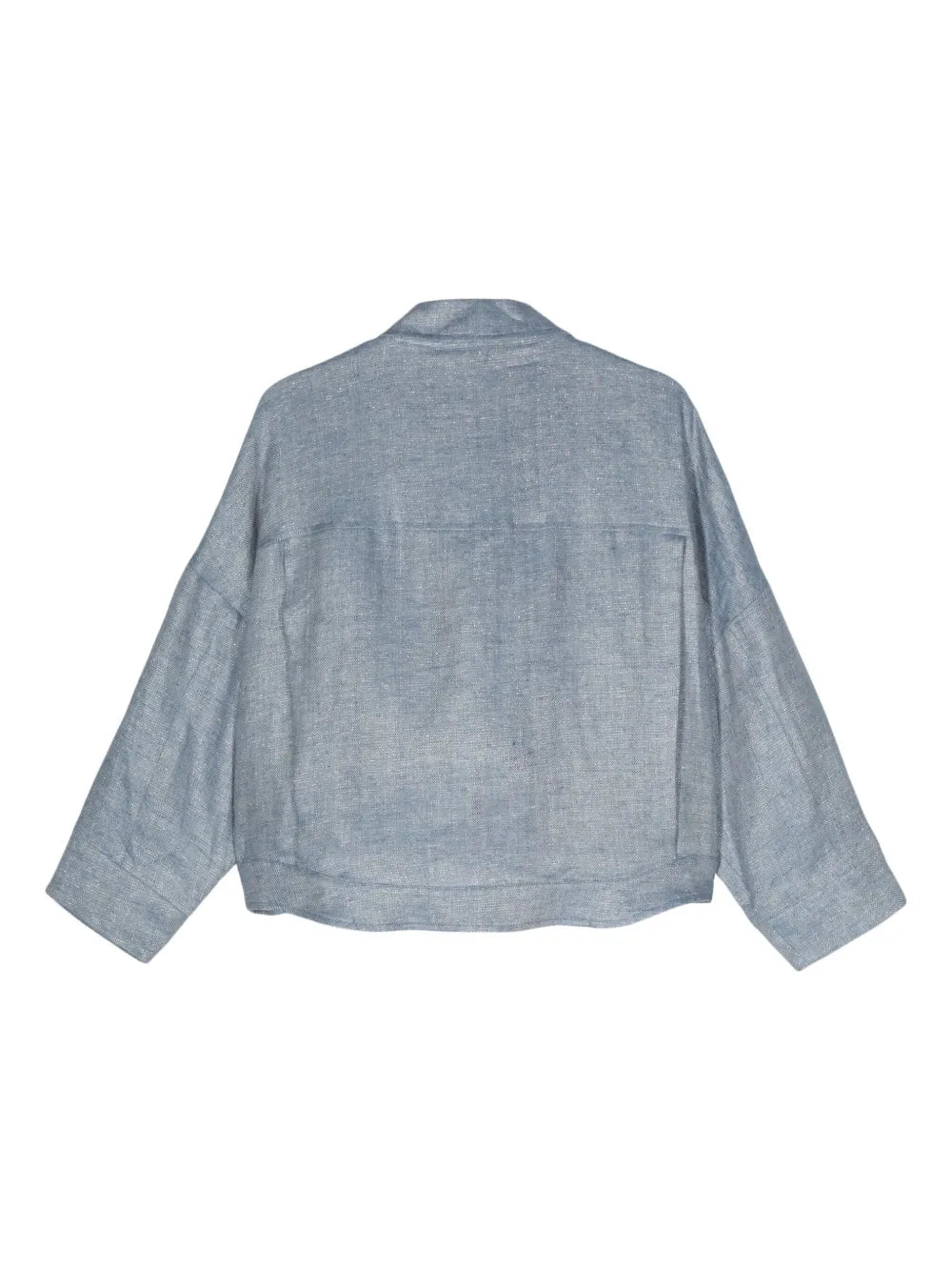 Logo-Engraved Buttons Herringbone Jacket