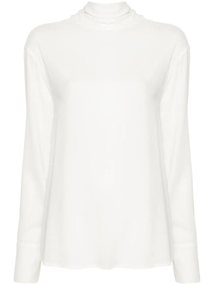 Roll-Neck Blouse