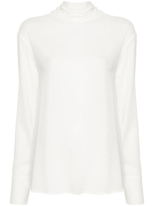 Roll-Neck Blouse