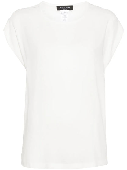 Chiffon-Crepe T-Shirt