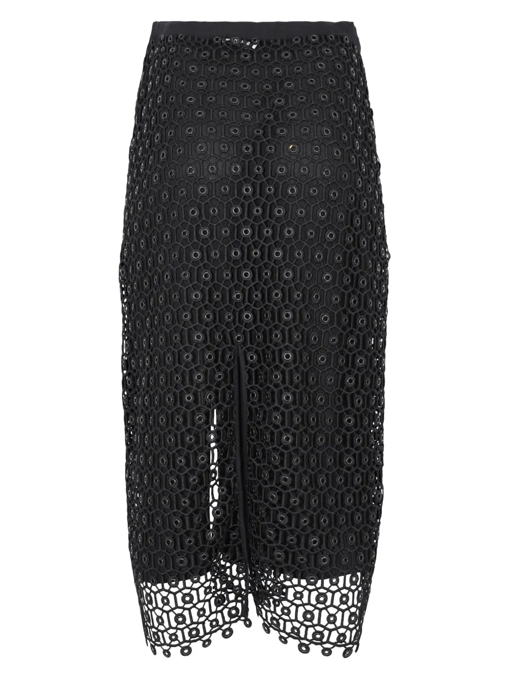 Karolina Open-Knit Midi Skirt