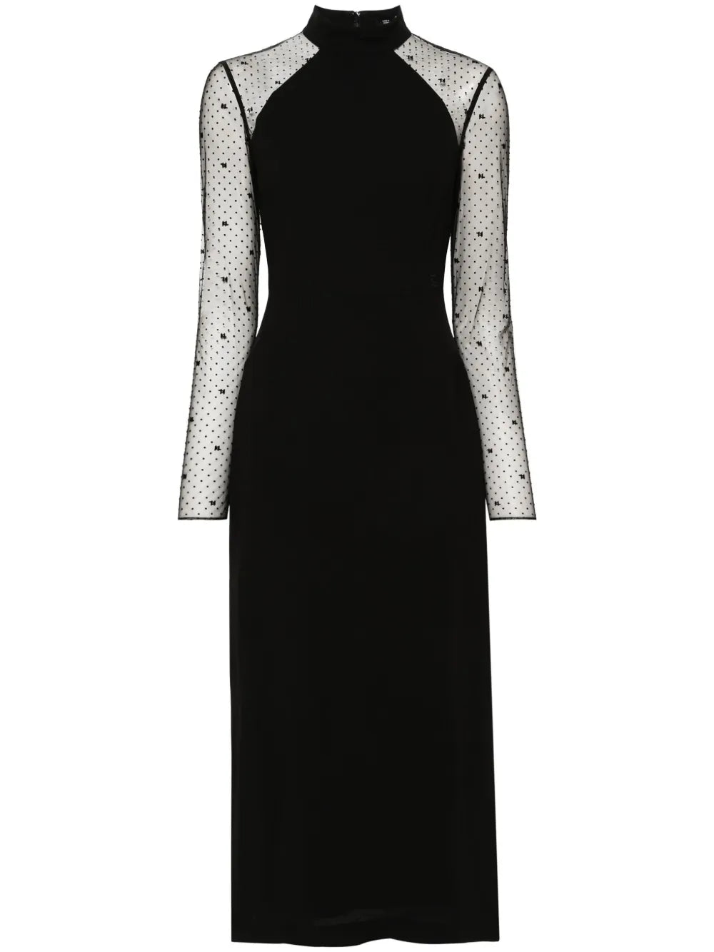 Point-D'Esprit Crepe Dress