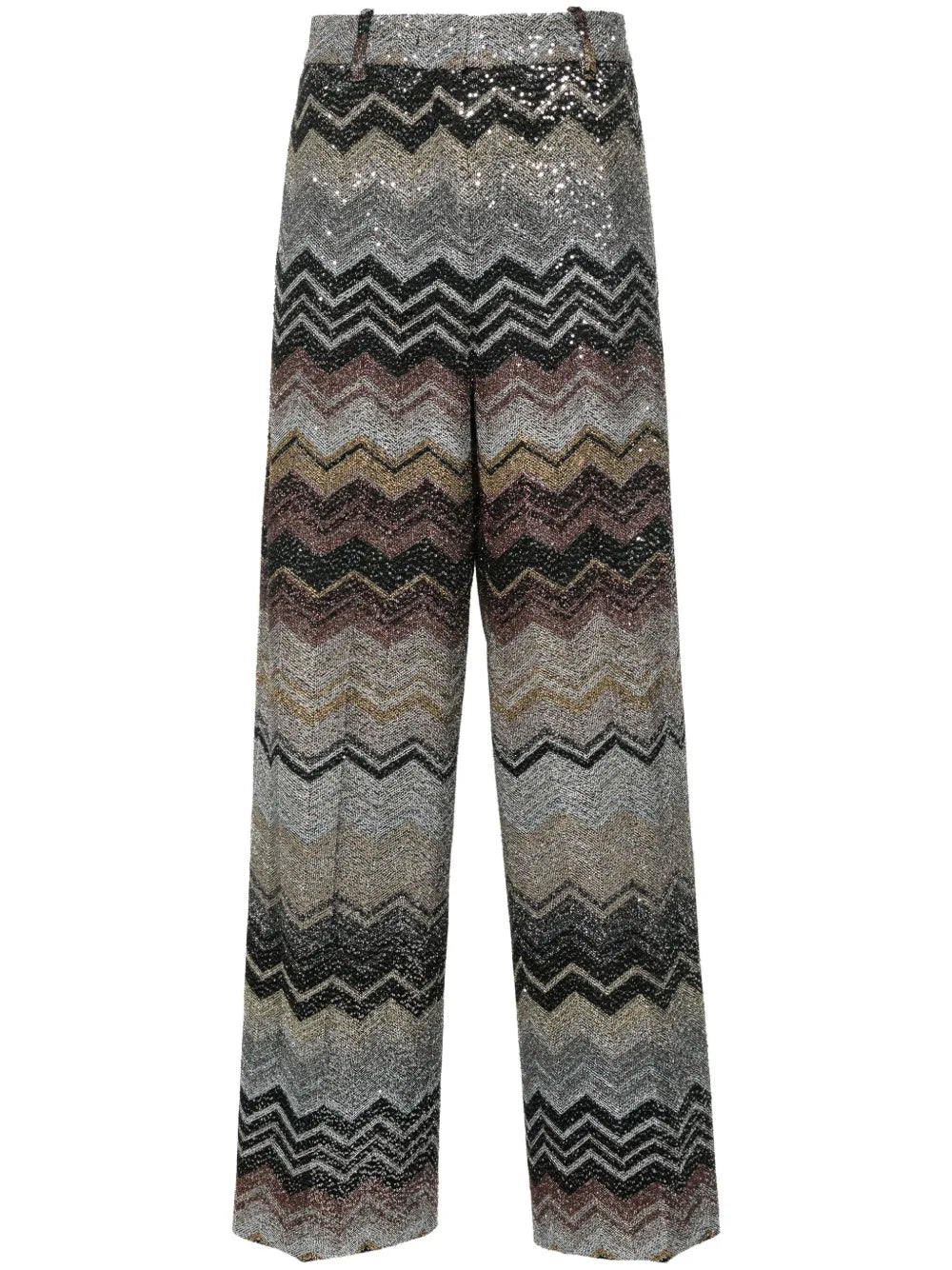 Lamé Zigzag Trousers