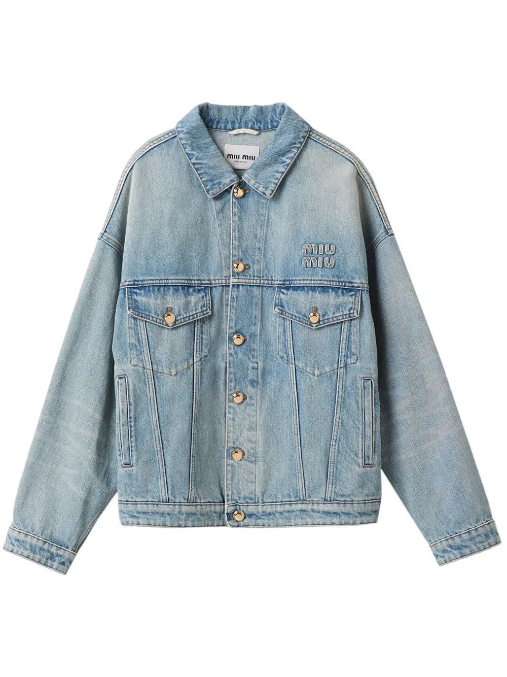 Logo-Appliqué Denim Jacket