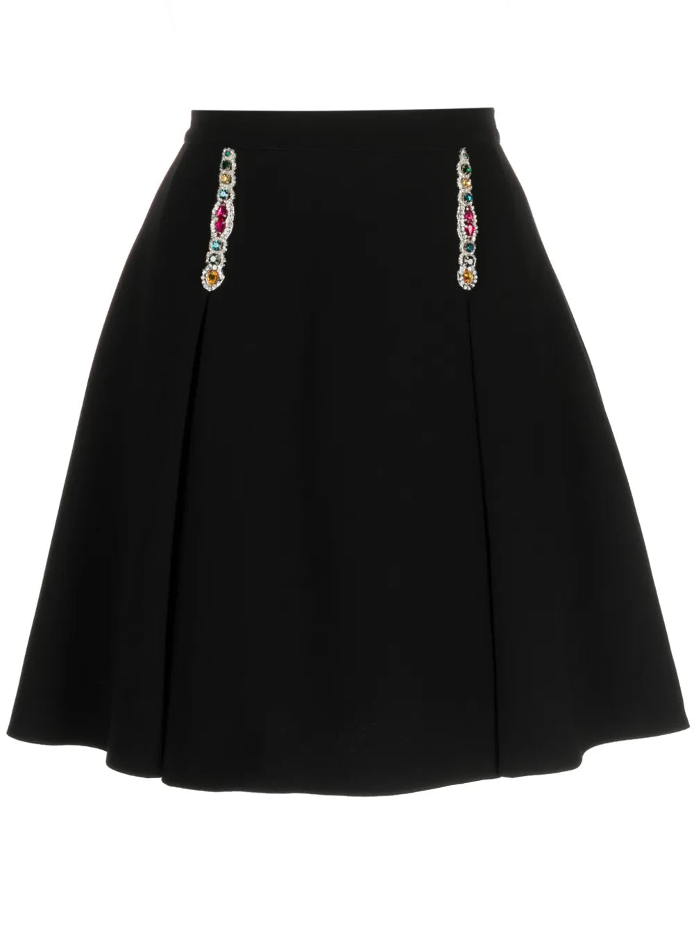 Crystal-Embellished Cady Miniskirt
