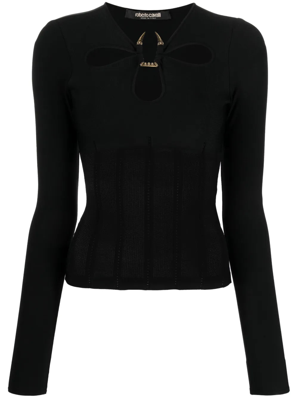 Cut-Out Knit Top
