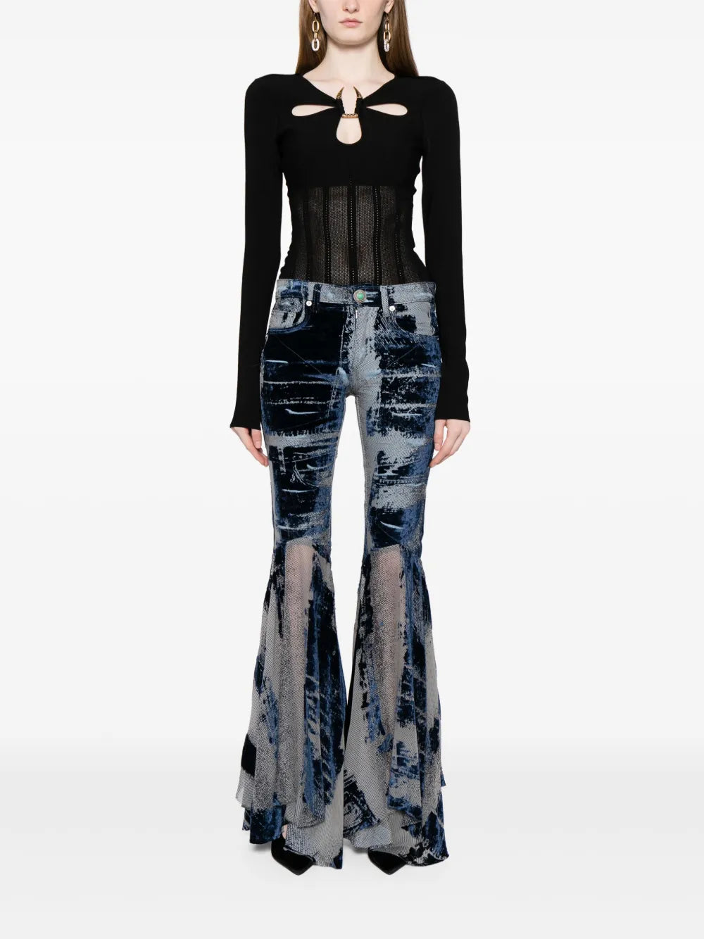 Cut-Out Knit Top