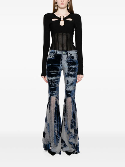Cut-Out Knit Top