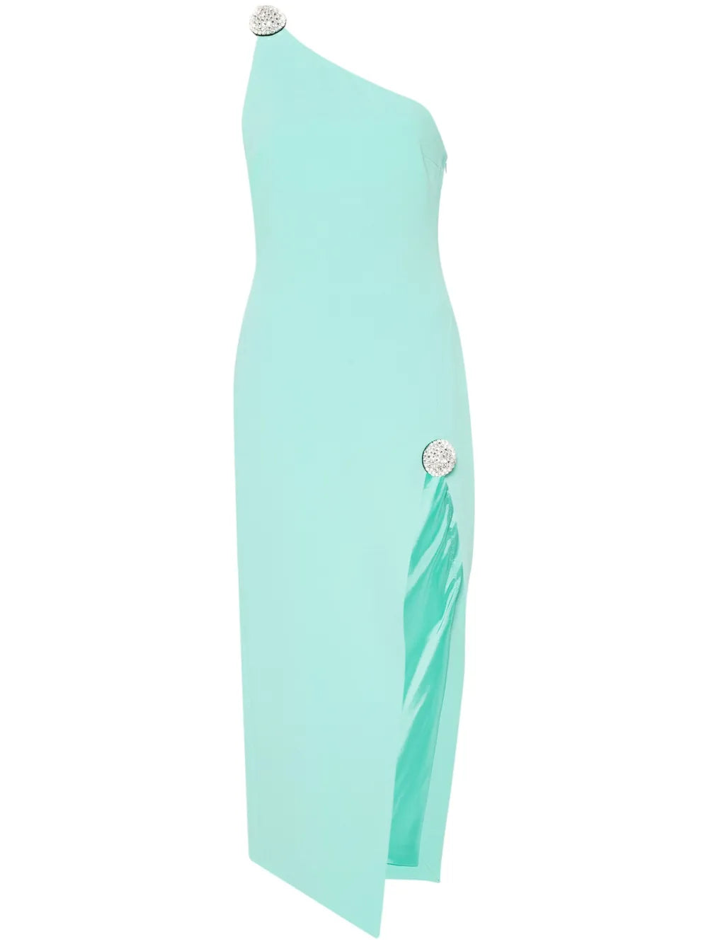 Crystal Ball One-Shoulder Midi Dress