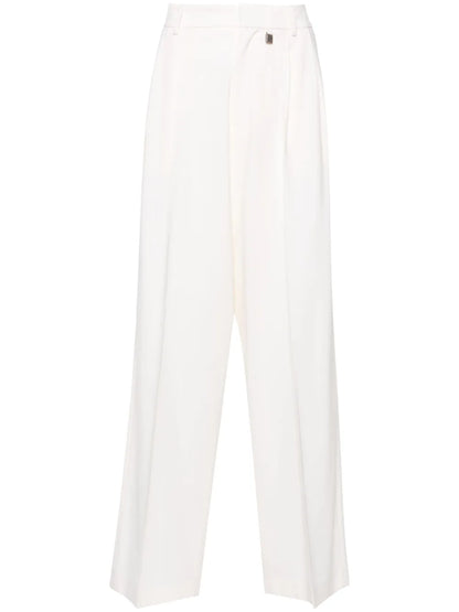 Wide-Leg Tailored Trousers