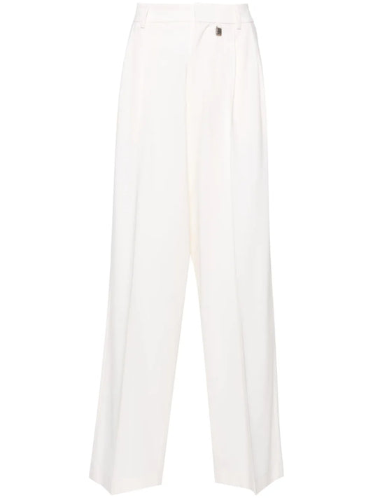 Wide-Leg Tailored Trousers