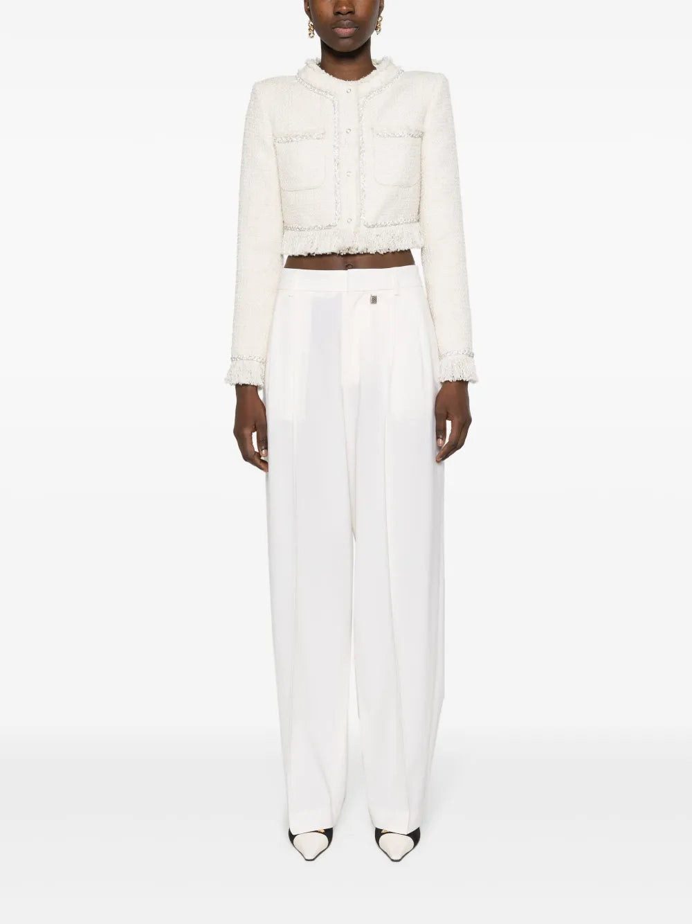 Wide-Leg Tailored Trousers