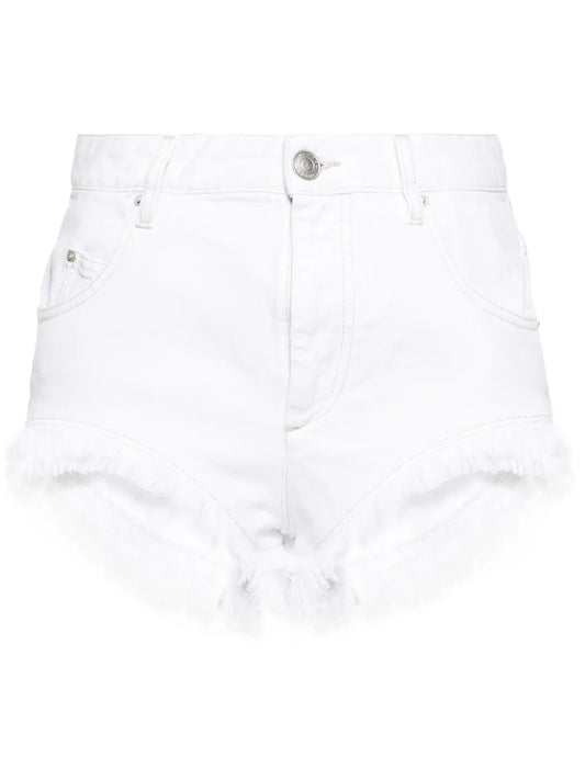 Eneidao Frayed Denim Shorts
