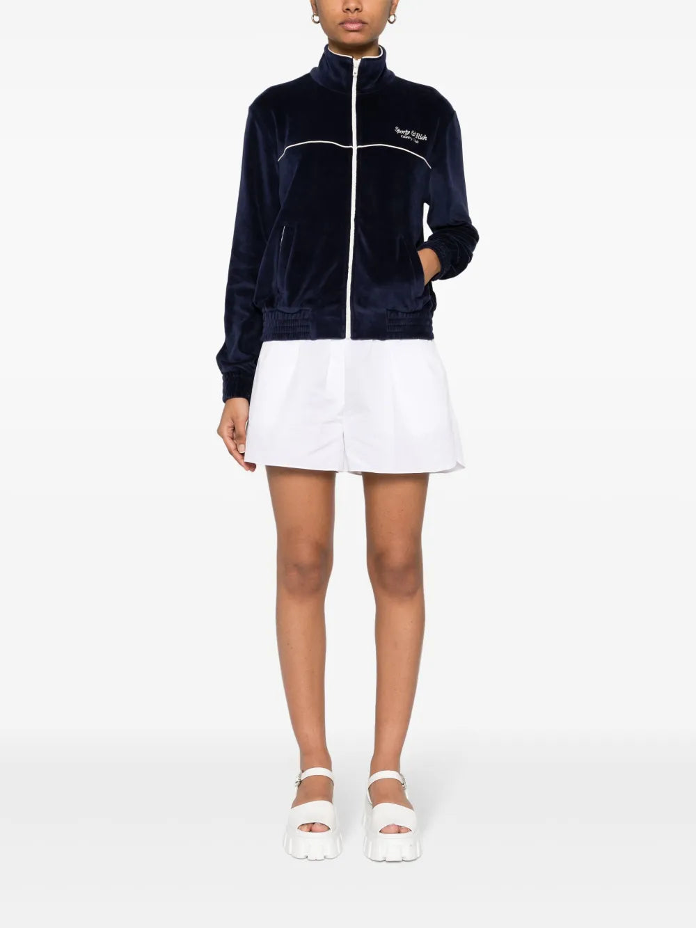 Velour Zip-Up Jacket