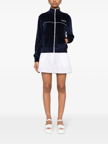 Velour Zip-Up Jacket