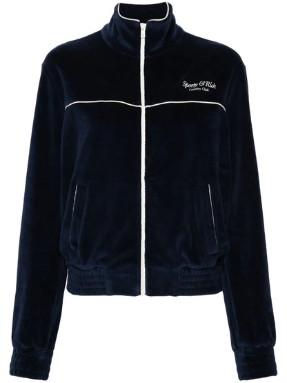 Velour Zip-Up Jacket