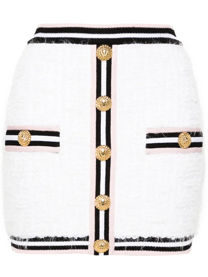 Maze Monogram-Jacquard Miniskirt