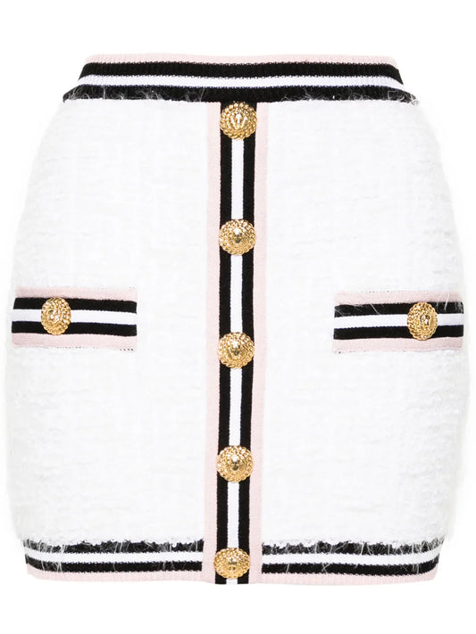 Maze Monogram-Jacquard Miniskirt