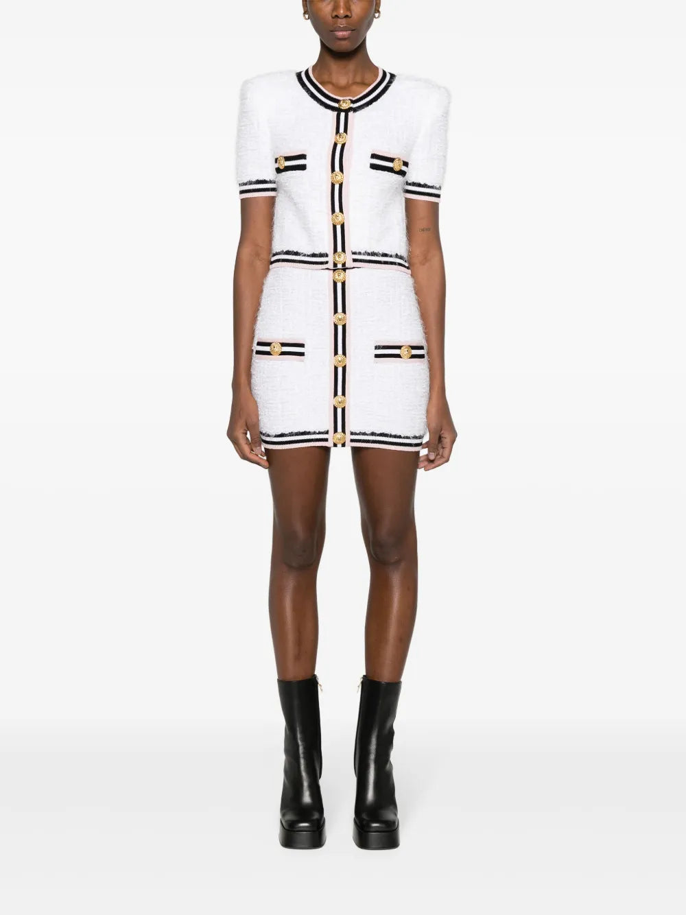 Maze Monogram-Jacquard Miniskirt