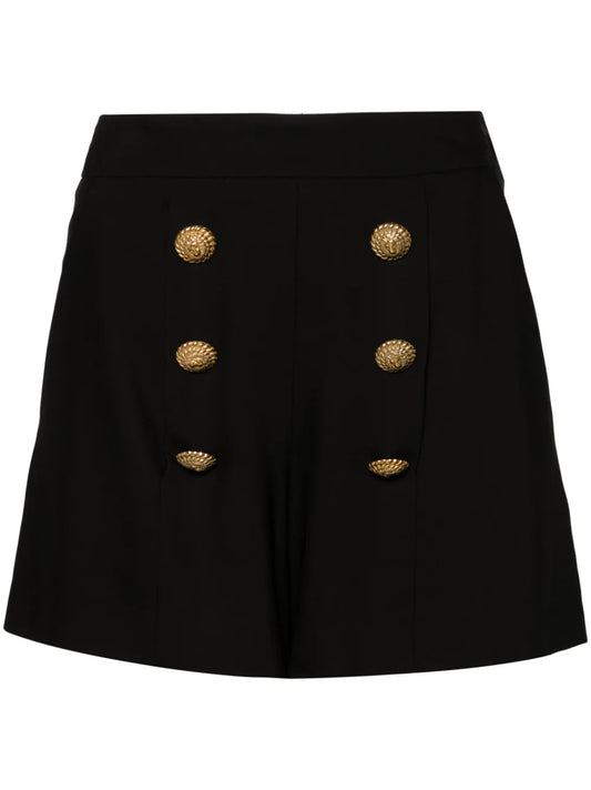 Button-Embellished Shorts