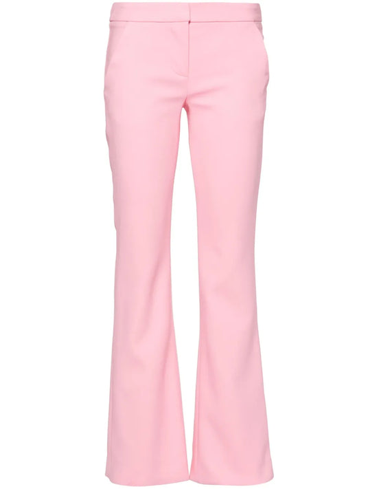 Flared Crepe Trousers