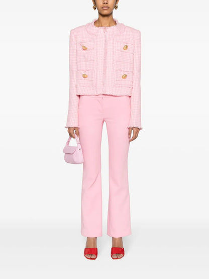 Flared Crepe Trousers