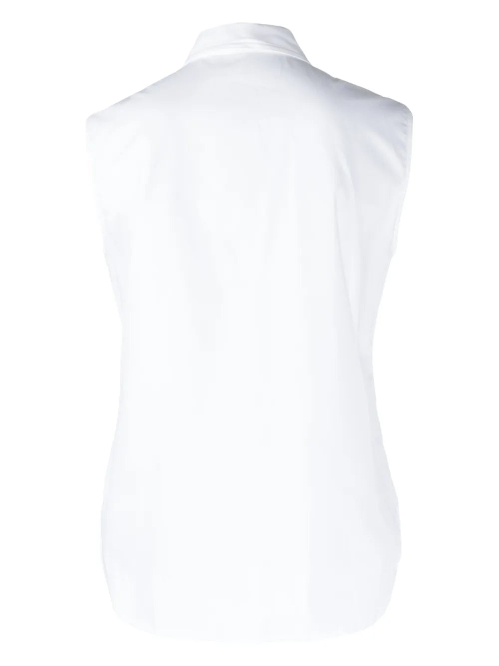 Pussy-Bow Cotton Blouse