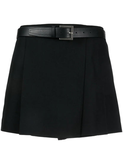 Belted Skirt Shorts