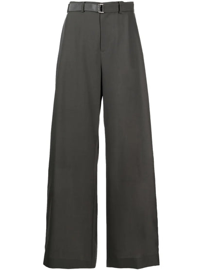 Satin-Stripe Tailored Trousers