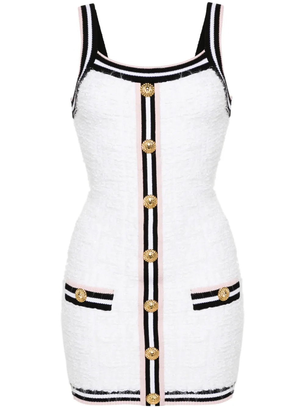 Maze-Monogram Bouclé Minidress