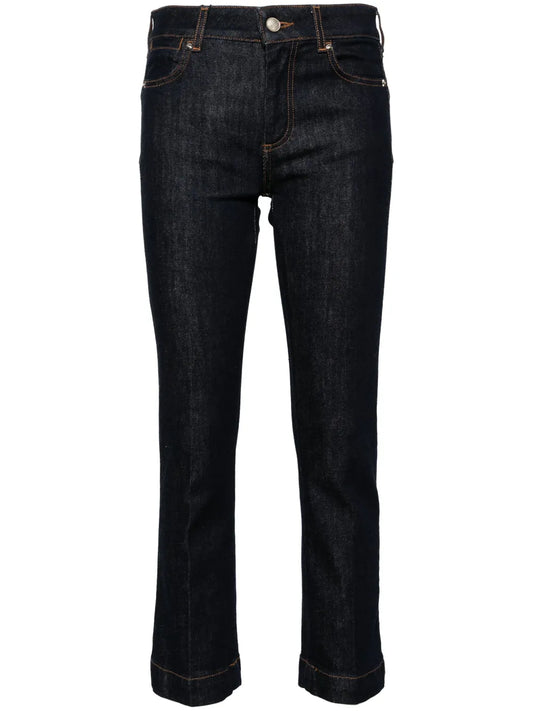 Record Low-Rise Cropped Jeans