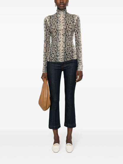 Record Low-Rise Cropped Jeans