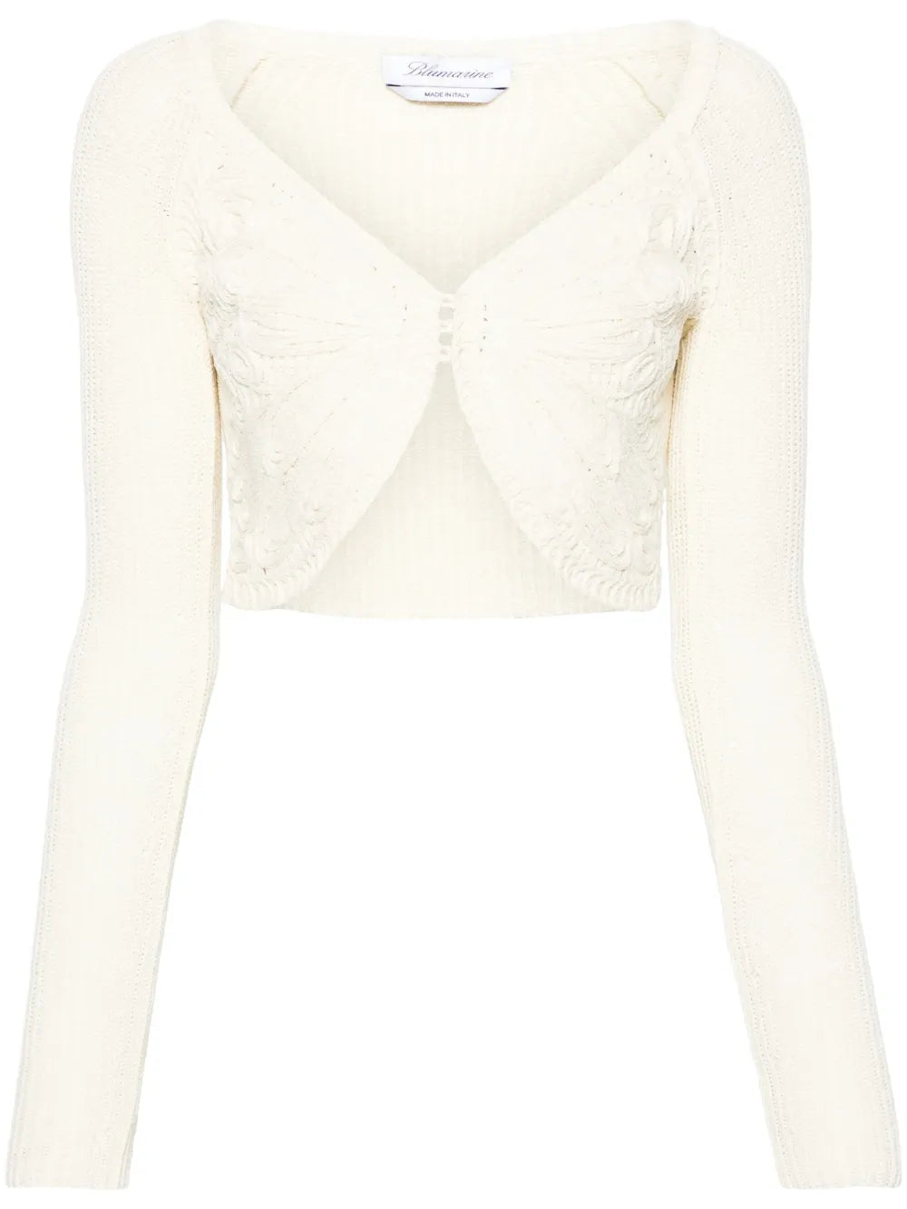 Embroidered Cropped Cardigan