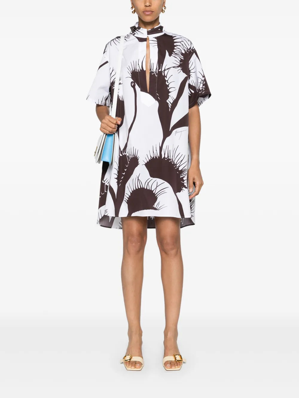 Cropped Venus Print Kaftan