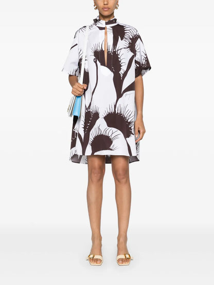Cropped Venus Print Kaftan