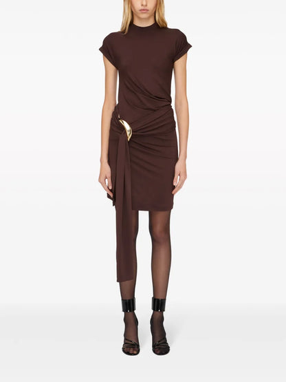 Gathered Jersey Dress
