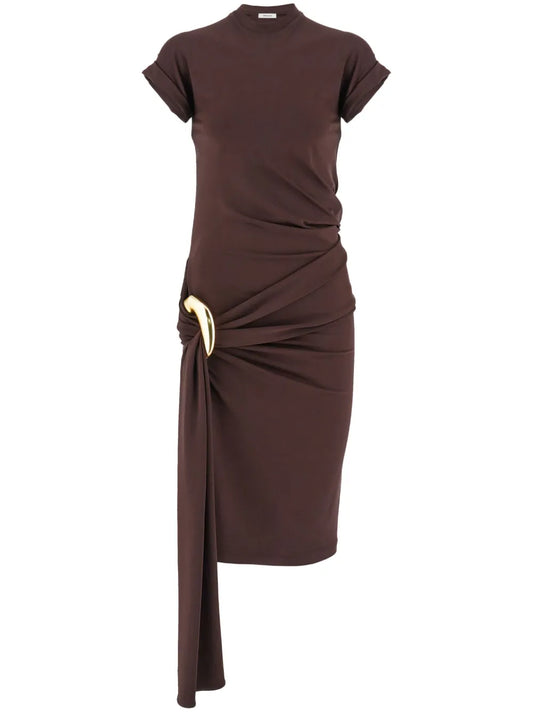 Gathered Jersey Dress