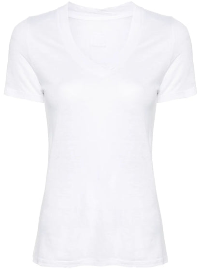 V-Neck Linen T-Shirt