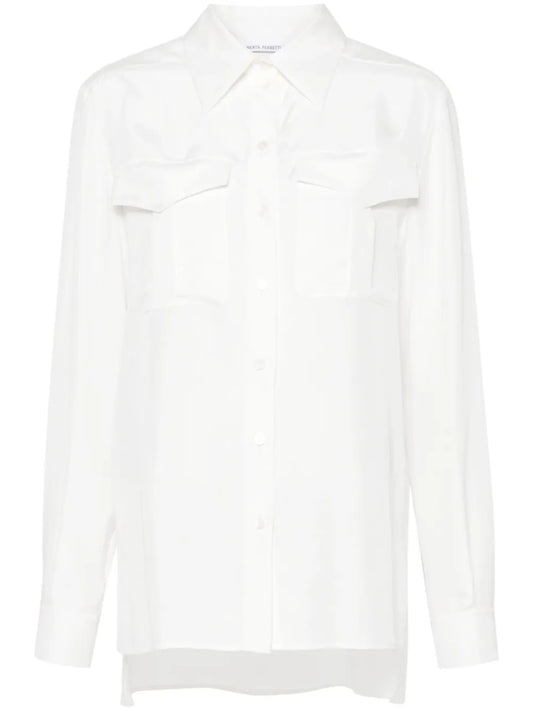 Poplin Silk Shirt