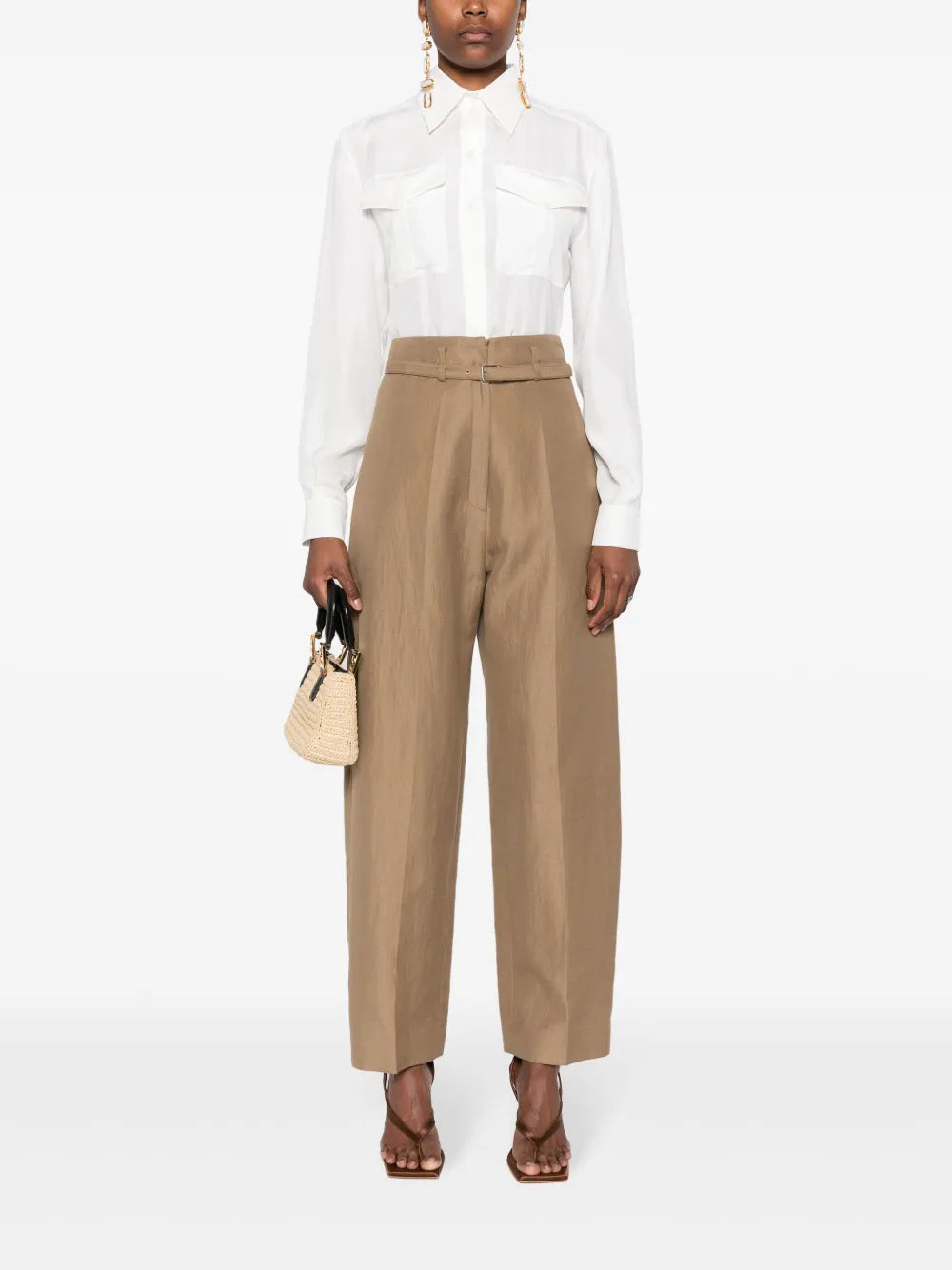 Poplin Silk Shirt