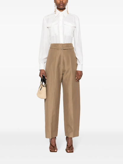 Poplin Silk Shirt
