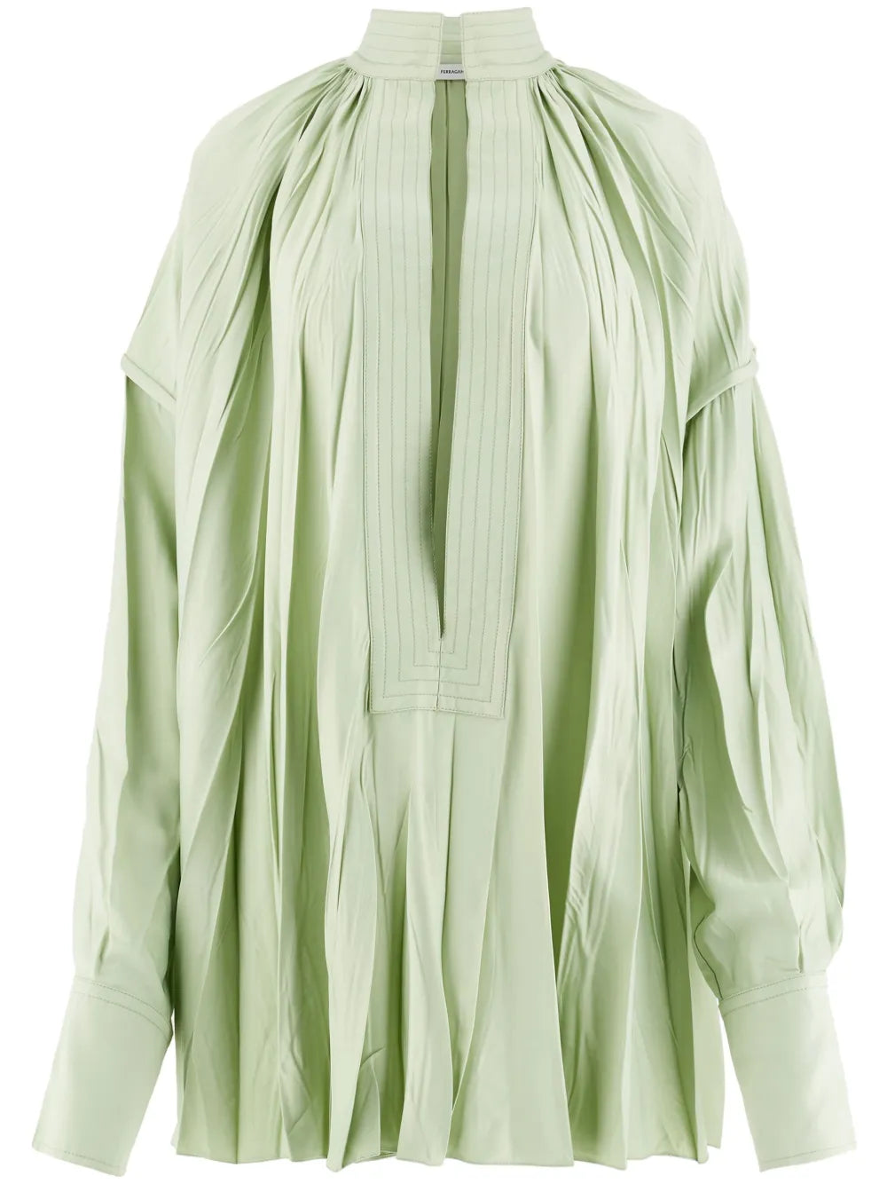 Split-Neck Pleated Kaftan