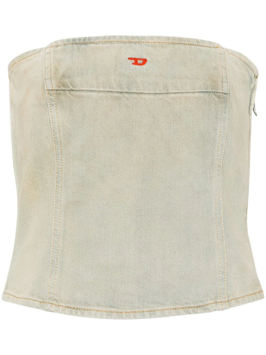 De-Ville Denim Bandeau Top