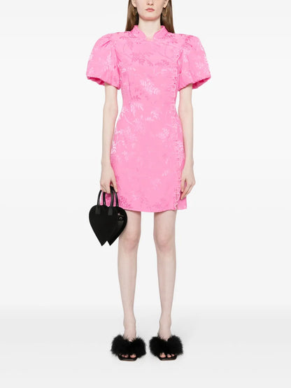 Philippa Patterned-Jacquard Minidress