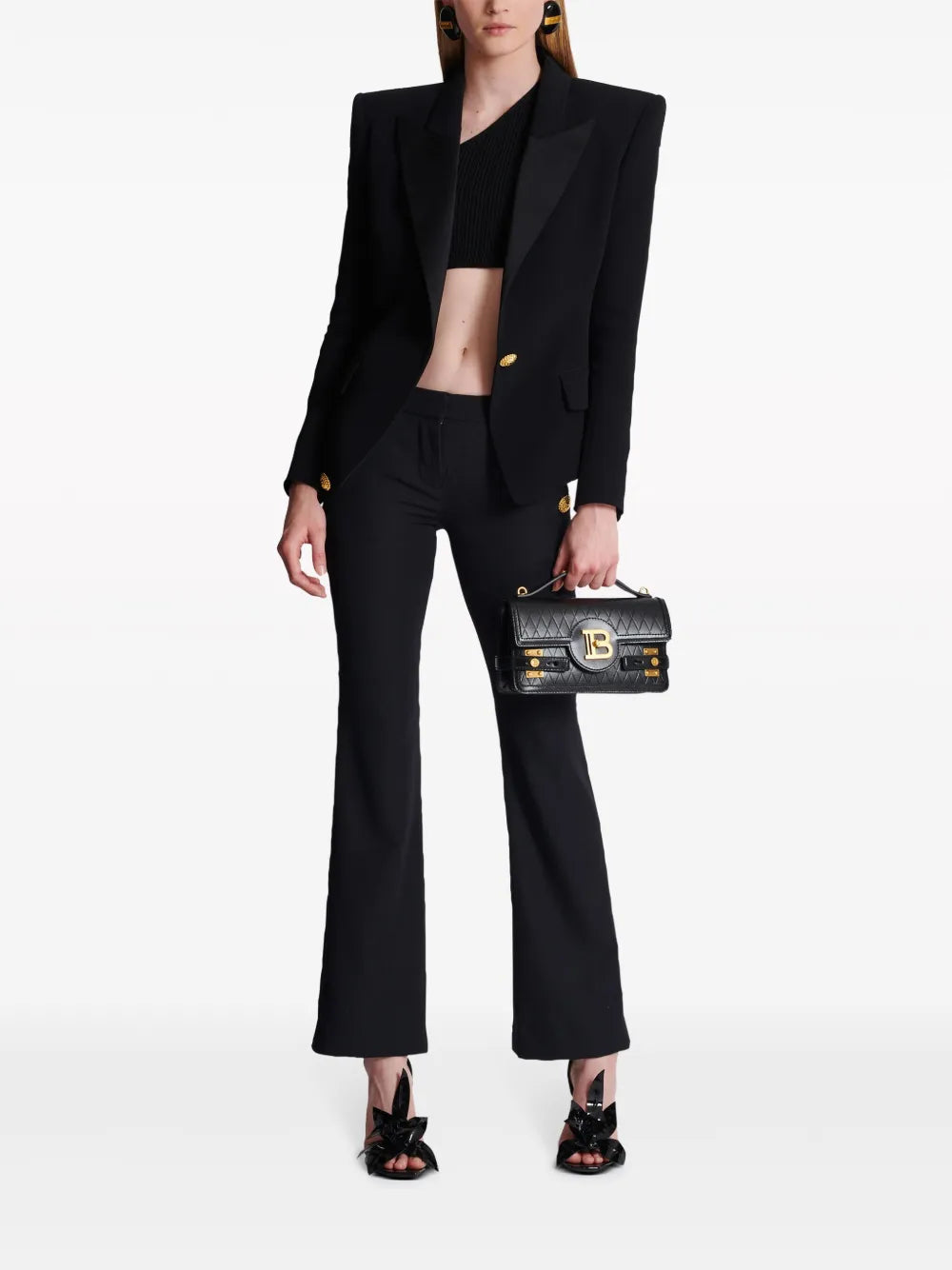 Flared Virgin-Wool Trousers