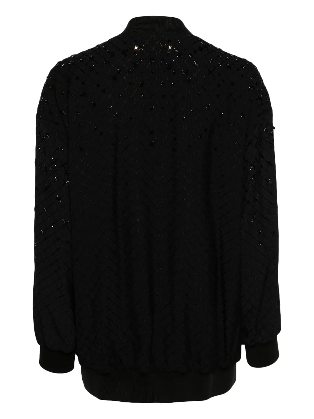Bead-Embellished Bomber Jacket
