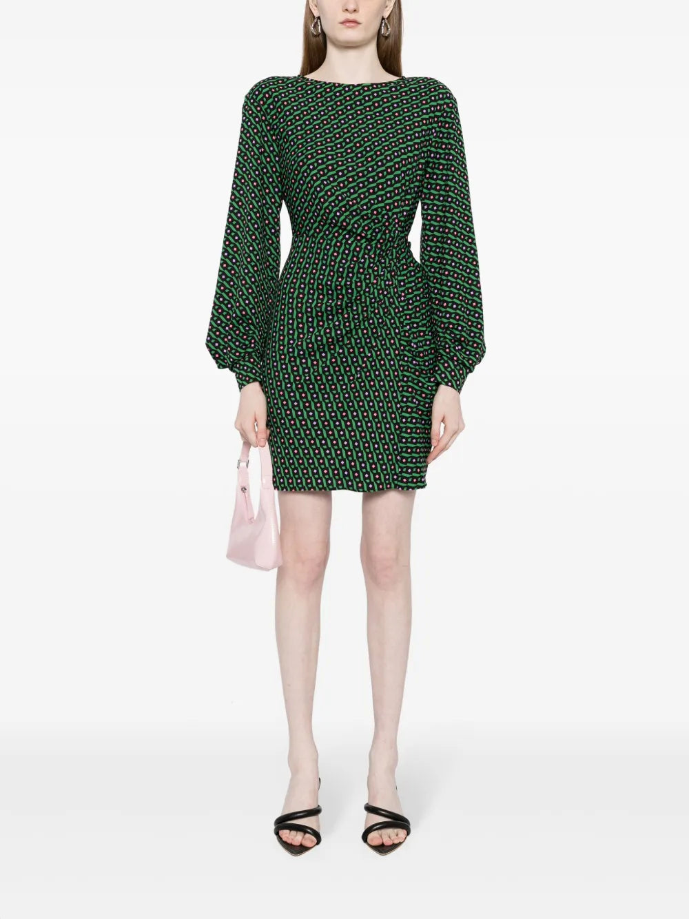 Coraline Geometric-Print Minidress