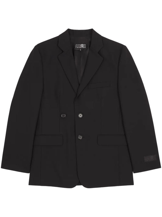Notch-Lapels Single-Breasted Blazer