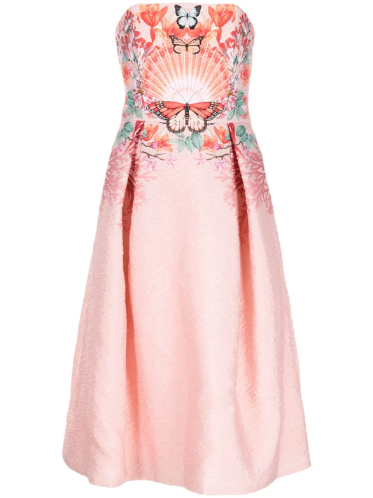 Meadow Embroidered Midi Dress