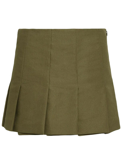 Triangle-Logo Canvas Miniskirt